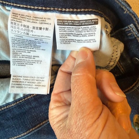 Levi's Blue Skinny Jeans - Picture 7 of 7